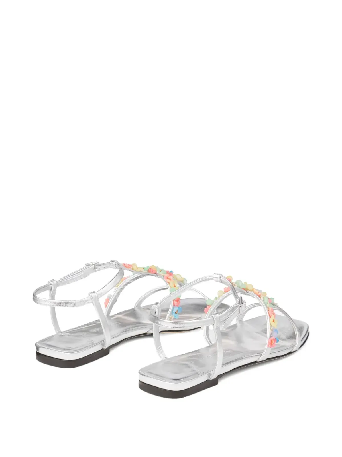 Jimmy Choo Gwyn/Daisy サンダル - シルバー - 画像3