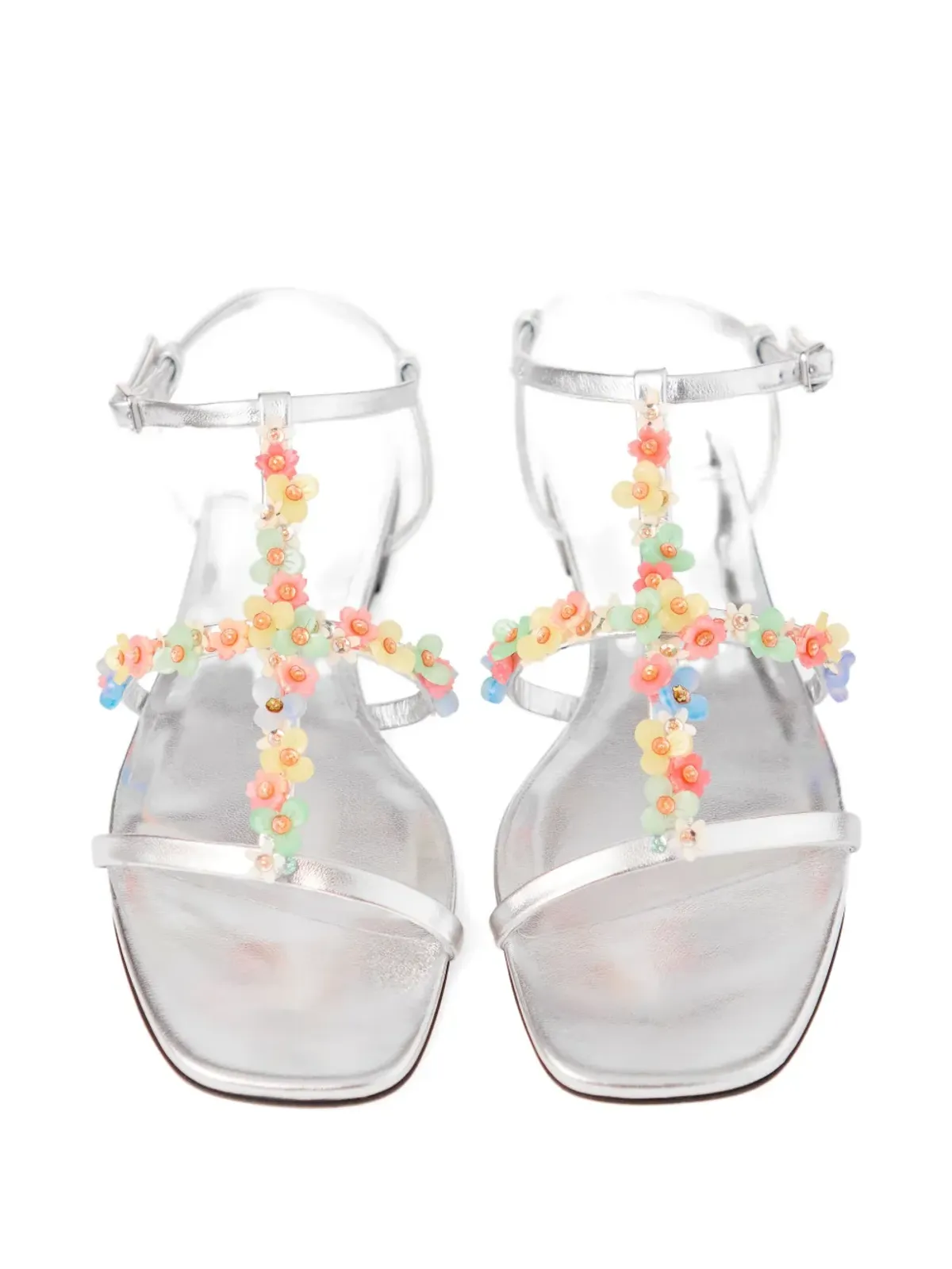 Jimmy Choo Gwyn/Daisy サンダル - シルバー - 画像4