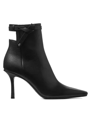 Jimmy Choo Camie 結びストラップ レザー アンクルブーツ - ブラック - サムネイル1