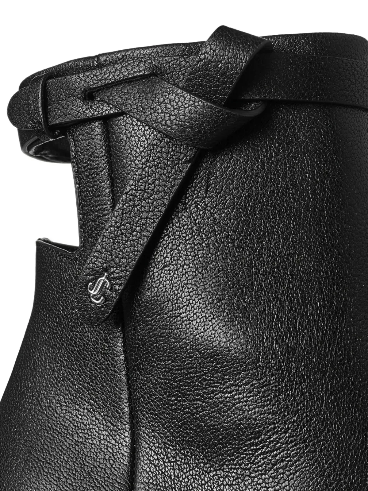 Jimmy Choo Camie 結びストラップ レザー アンクルブーツ - ブラック - 画像3