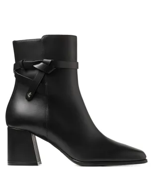 Jimmy Choo 70mm 編み込みストラップ ブロックヒール ブーツ - ブラック - サムネイル1