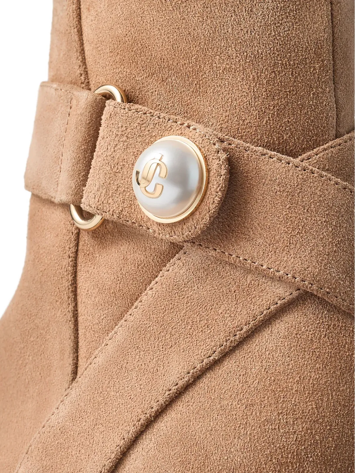 Jimmy Choo 50mm Noor バックル装飾付きブーツ - ニュートラルカラー - 画像4