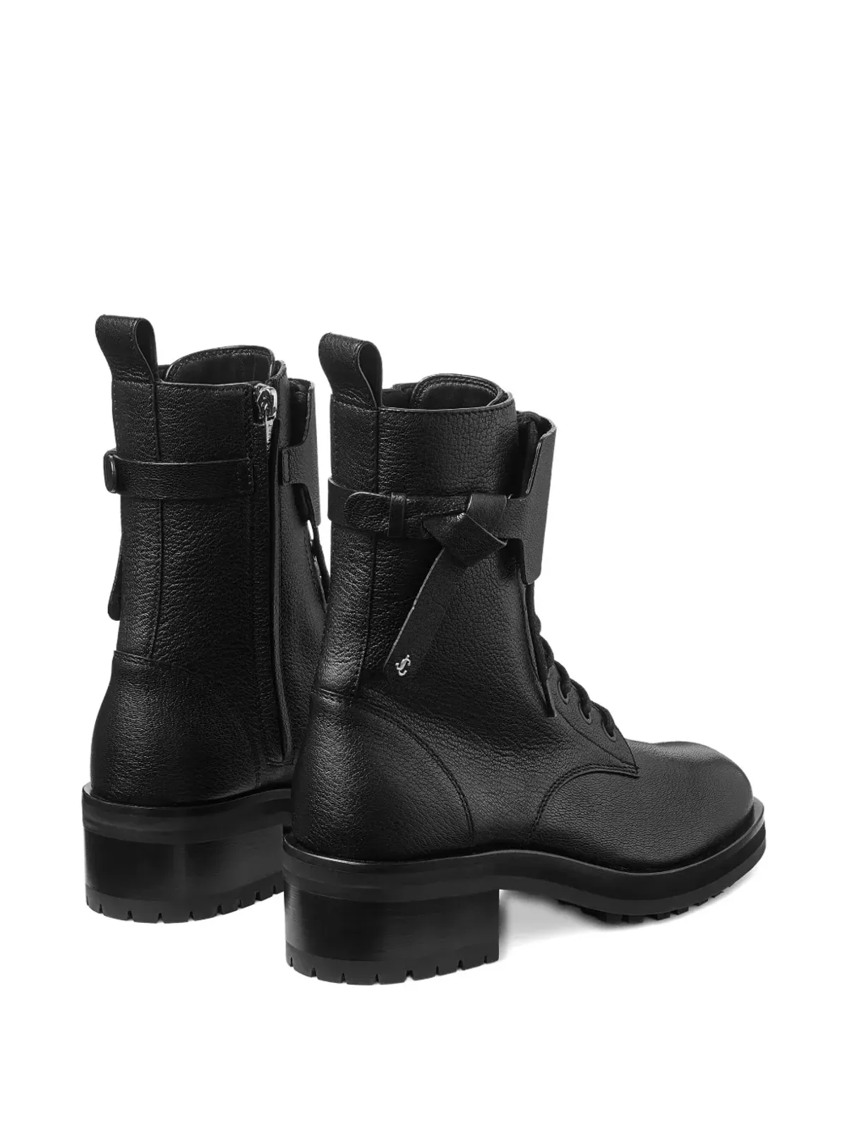 Jimmy Choo ロザベル レザー レースアップ コンバットブーツ - 画像3