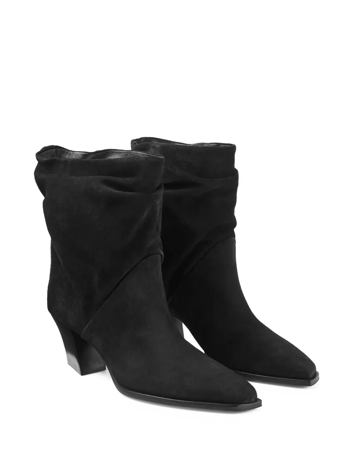 Jimmy Choo ハート スエード ブーツ - ブラック - 画像2
