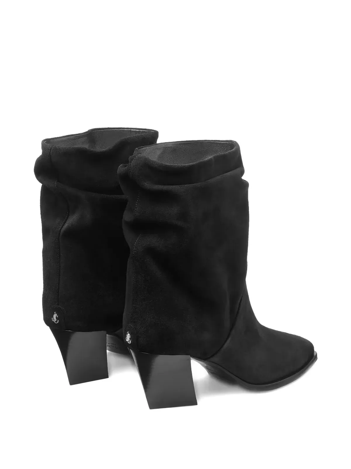 Jimmy Choo ハート スエード ブーツ - ブラック - 画像4