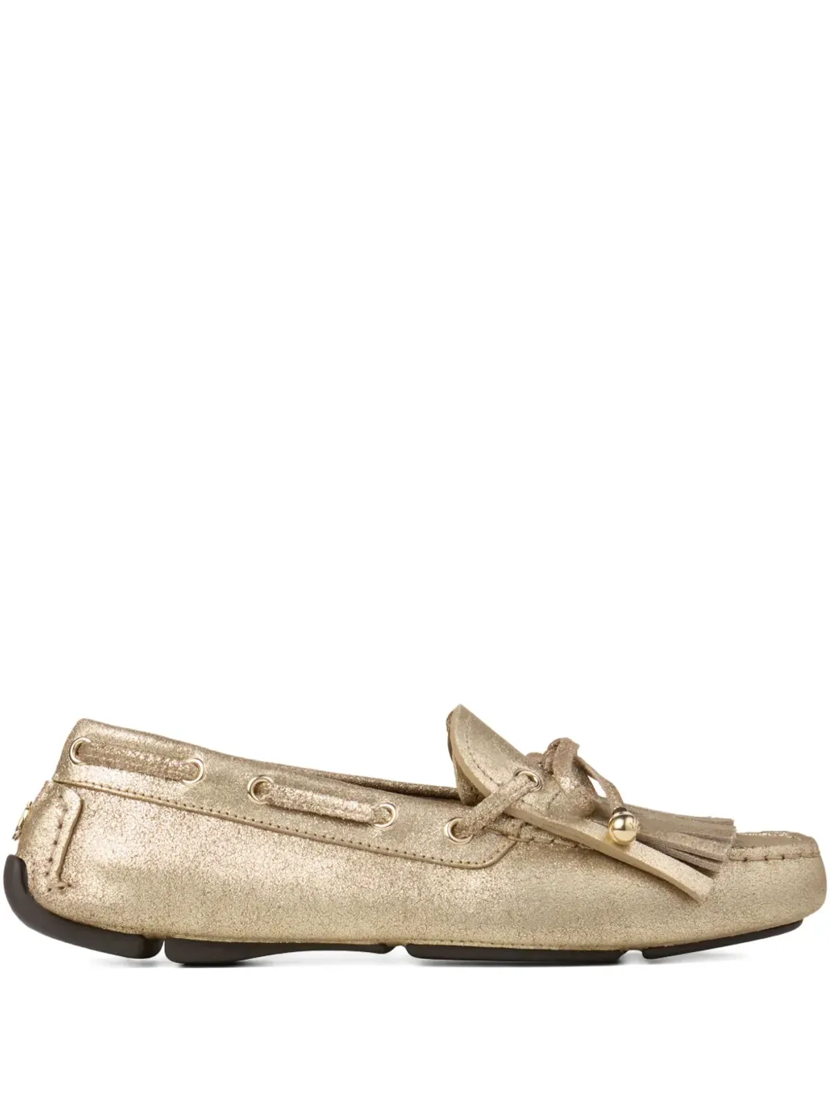 Jimmy Choo Manon ローファー ゴールド - 画像1