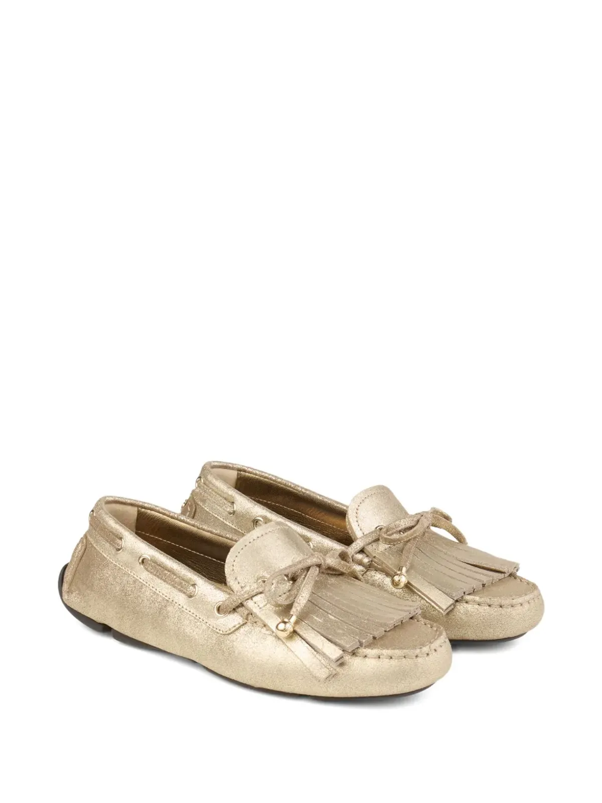 Jimmy Choo Manon ローファー ゴールド - 画像2