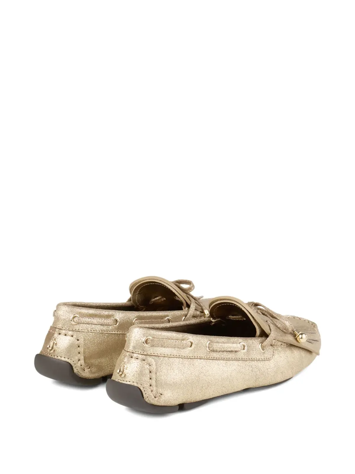 Jimmy Choo Manon ローファー ゴールド - 画像3