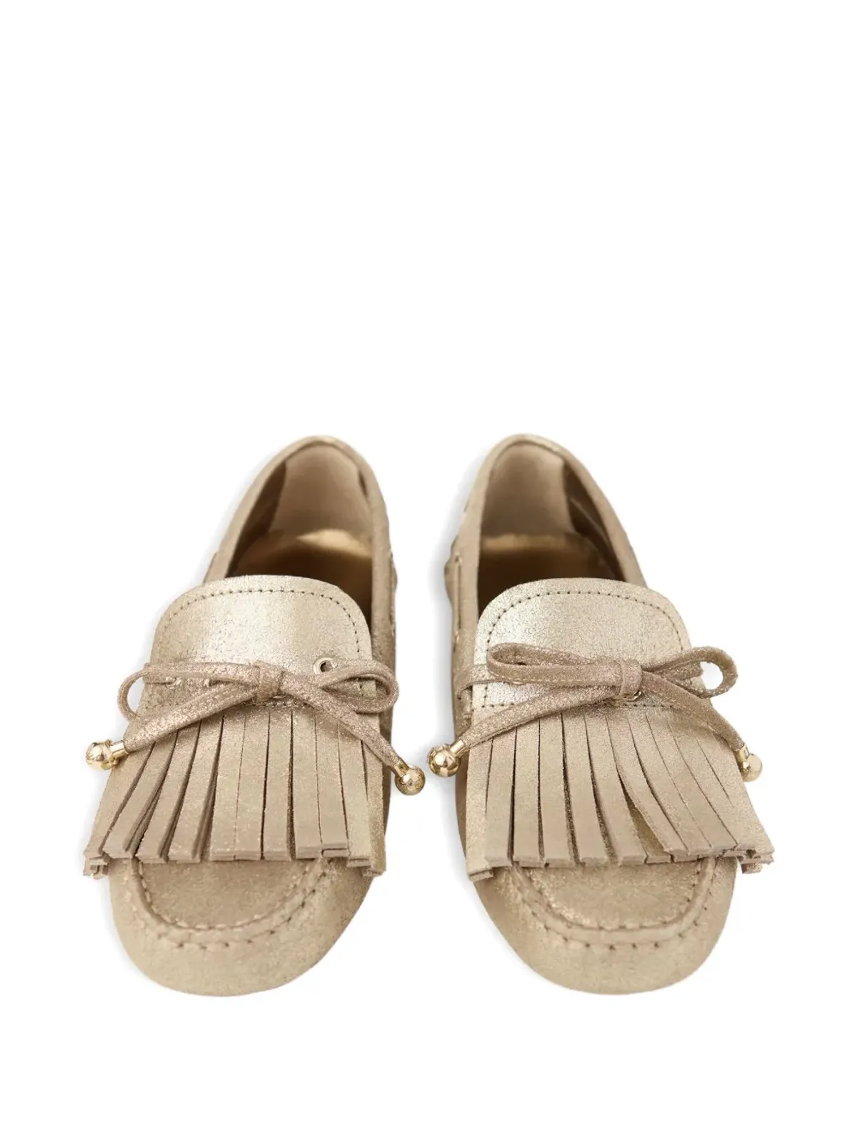 Jimmy Choo Manon ローファー ゴールド - 画像4