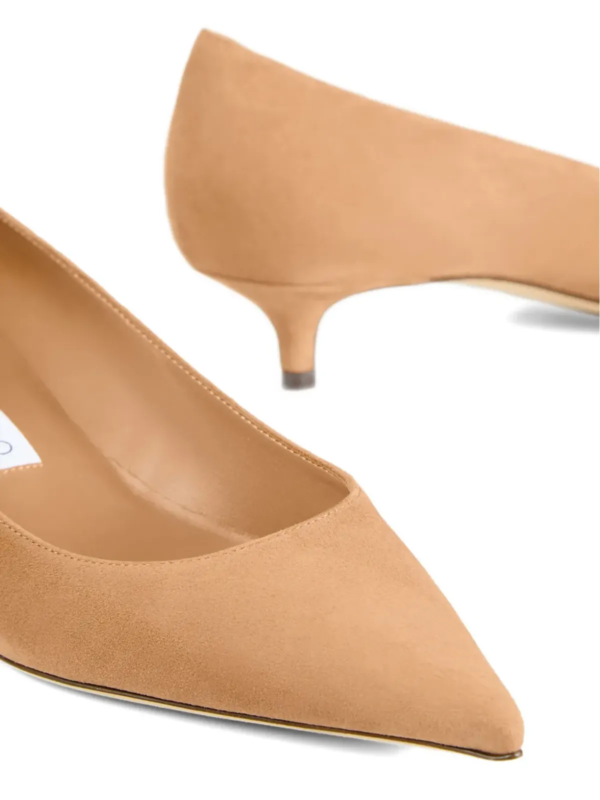 Jimmy Choo Amelia ポインテッドトゥ・キトンヒールパンプス - 画像5