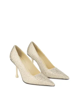 Jimmy Choo 95mm Ixia レザー パンプス - ベージュ - サムネイル2