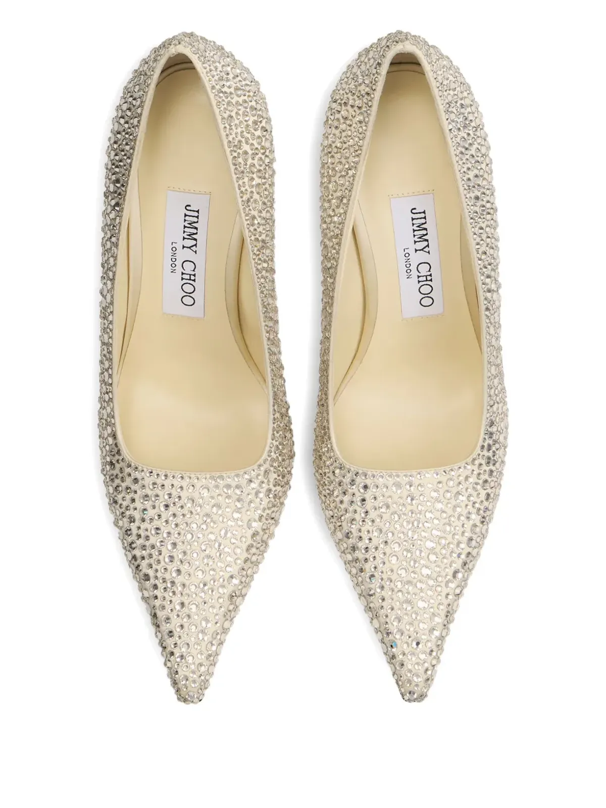 Jimmy Choo 95mm Ixia レザー パンプス - ベージュ - 画像3