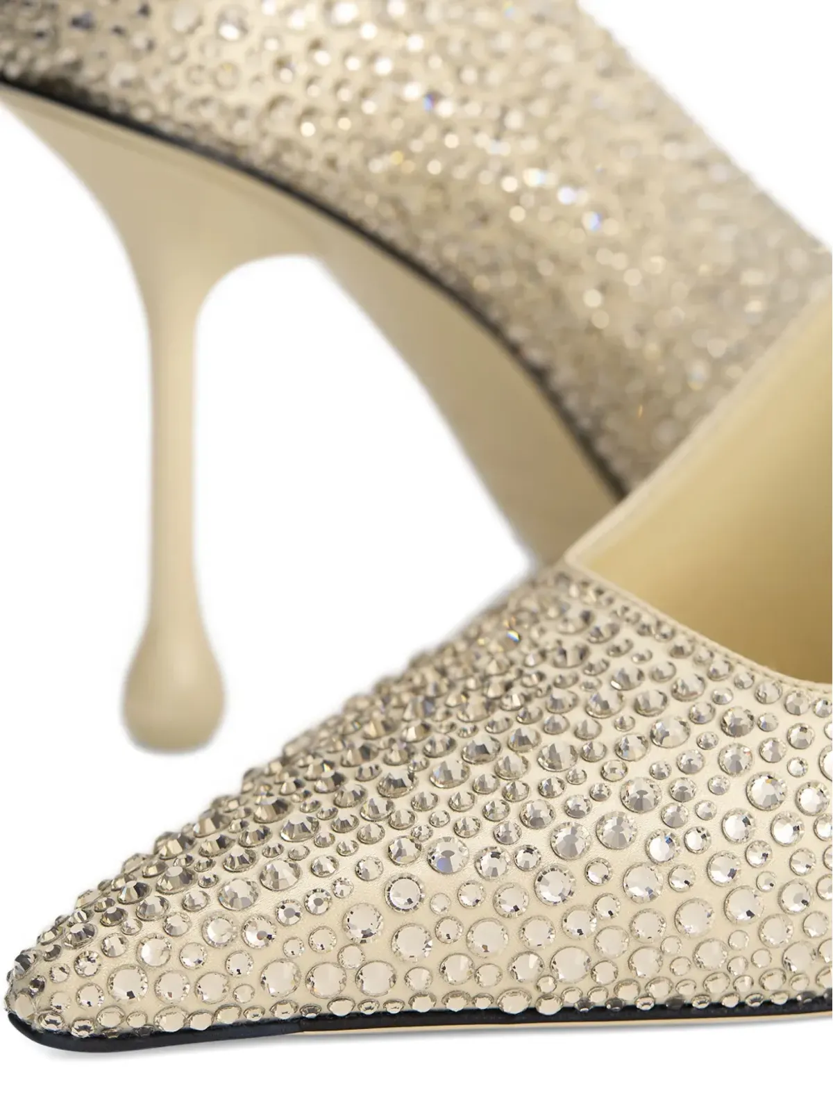 Jimmy Choo 95mm Ixia レザー パンプス - ベージュ - 画像4