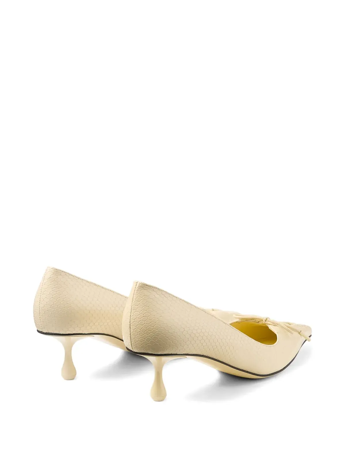 Jimmy Choo 50mm Scarlett レースアップ ポインテッドトゥ パンプス - ニュートラルカラー - 画像5