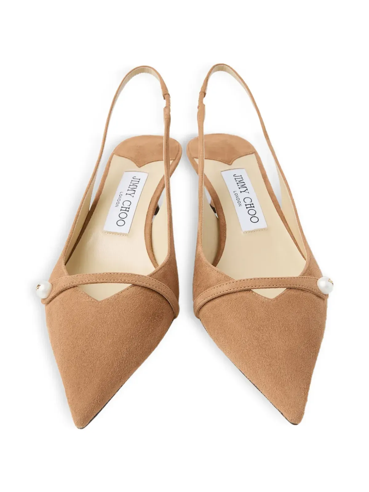 Jimmy Choo Amita 45mm パール装飾スリングバックパンプス - 画像4