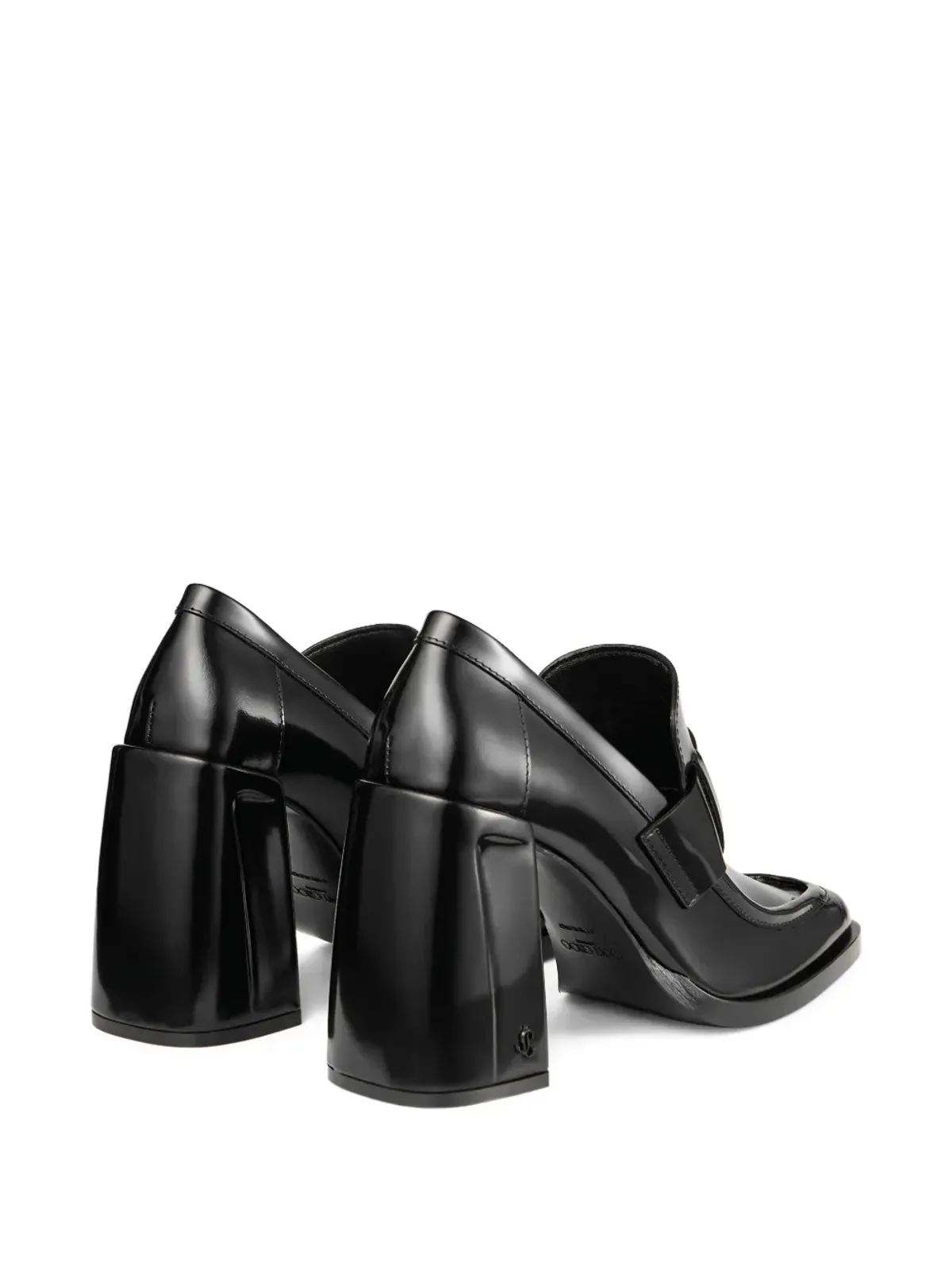 Jimmy Choo 85mm TYLOR ブロックヒール ローファーパンプス - ブラック - 画像3