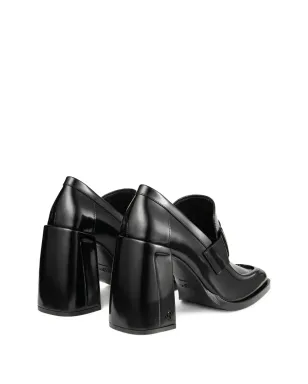 Jimmy Choo 85mm TYLOR ブロックヒール ローファーパンプス - ブラック - サムネイル3