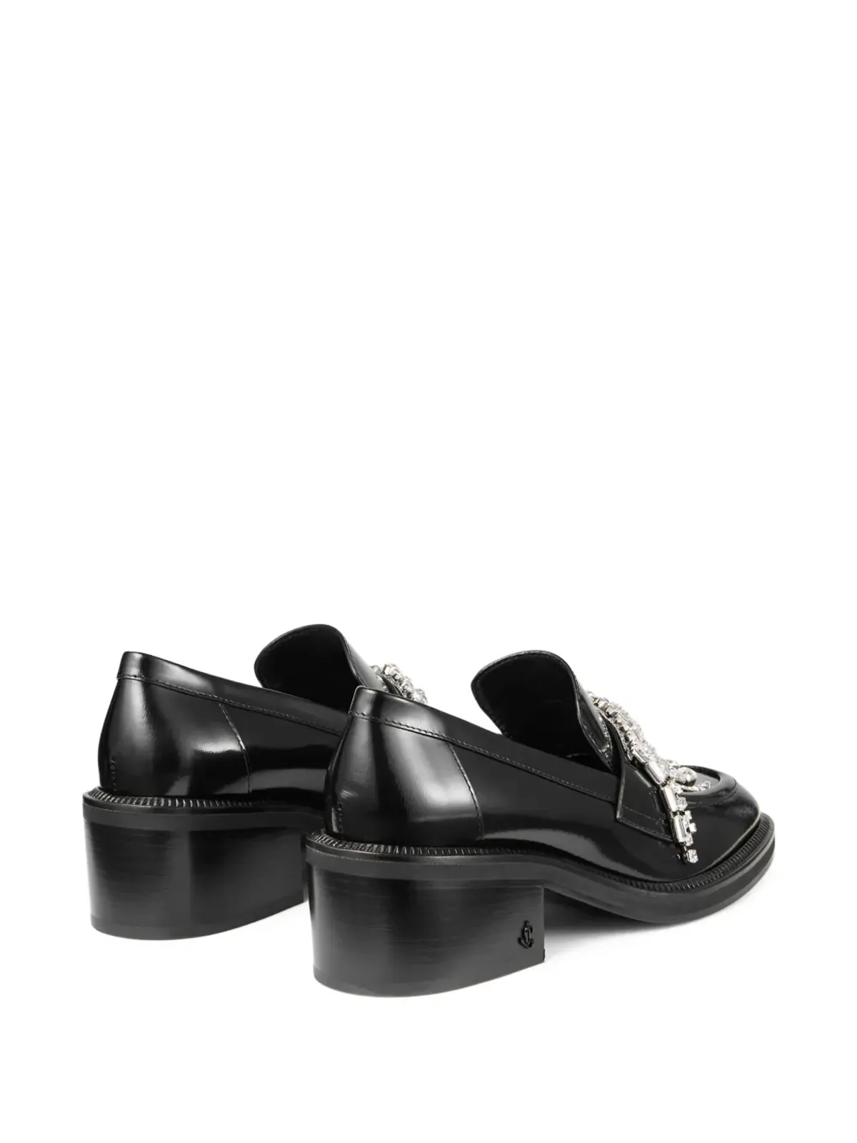 Jimmy Choo タイラー クリスタルをあしらったローファー - ブラック - 画像5
