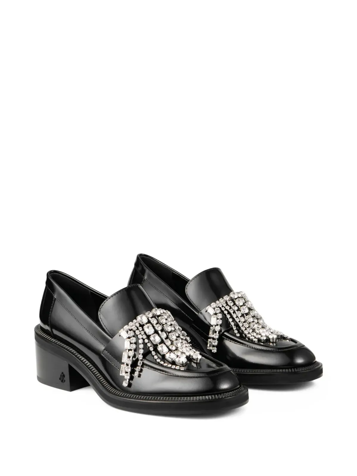 Jimmy Choo タイラー クリスタルをあしらったローファー - ブラック - 画像2