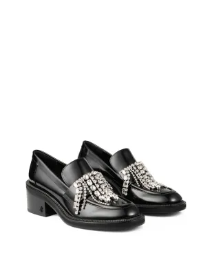 Jimmy Choo タイラー クリスタルをあしらったローファー - ブラック - サムネイル2