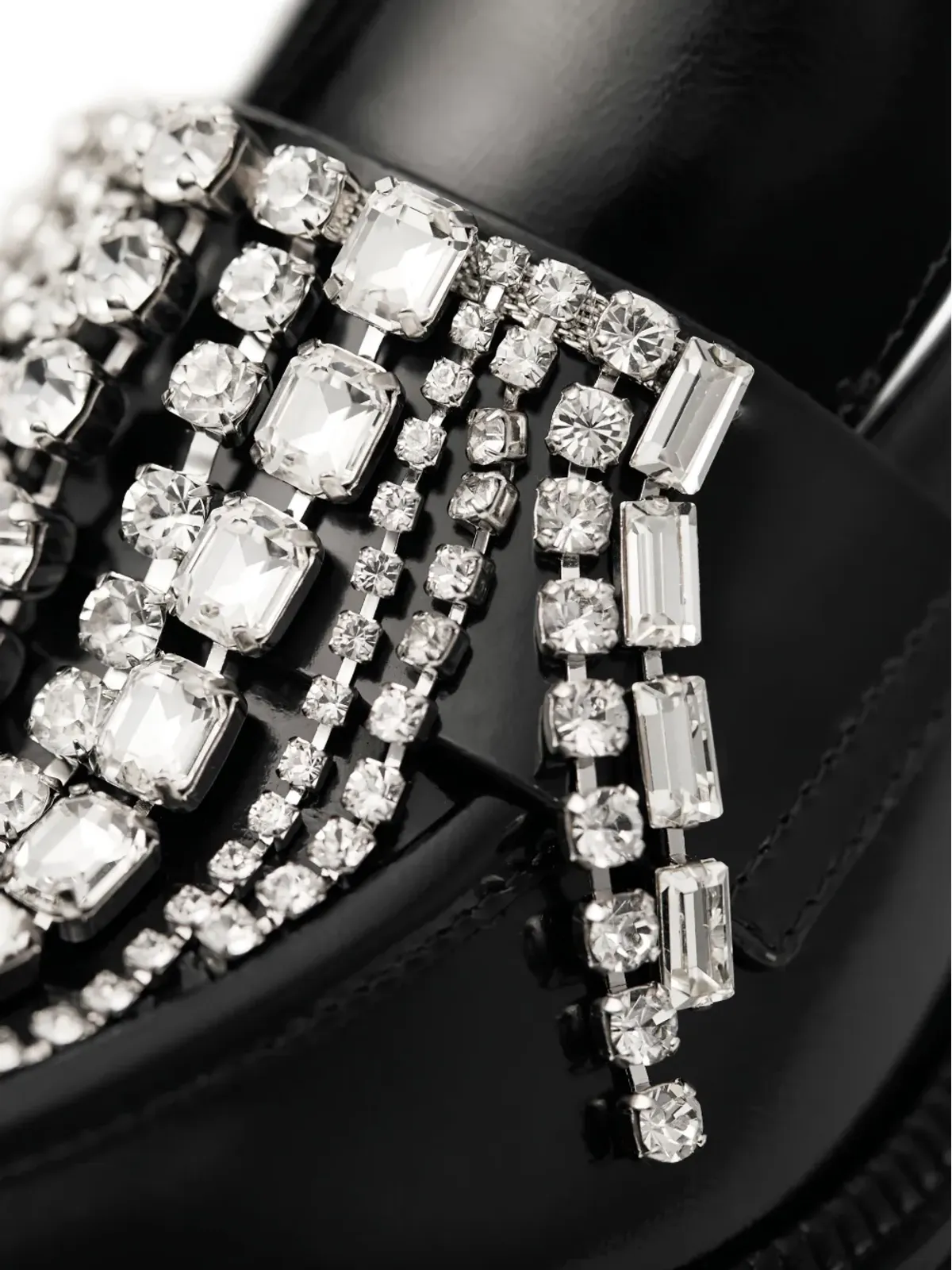 Jimmy Choo タイラー クリスタルをあしらったローファー - ブラック - 画像3