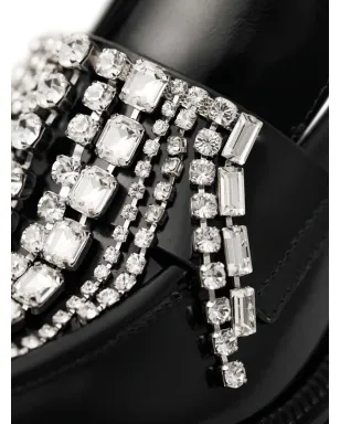 Jimmy Choo タイラー クリスタルをあしらったローファー - ブラック - サムネイル3