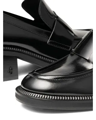 Jimmy Choo ティラー レザー ブロックヒール ローファー - サムネイル5