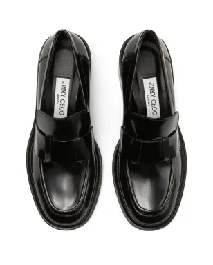 Jimmy Choo ティラー レザー ブロックヒール ローファー - サムネイル3