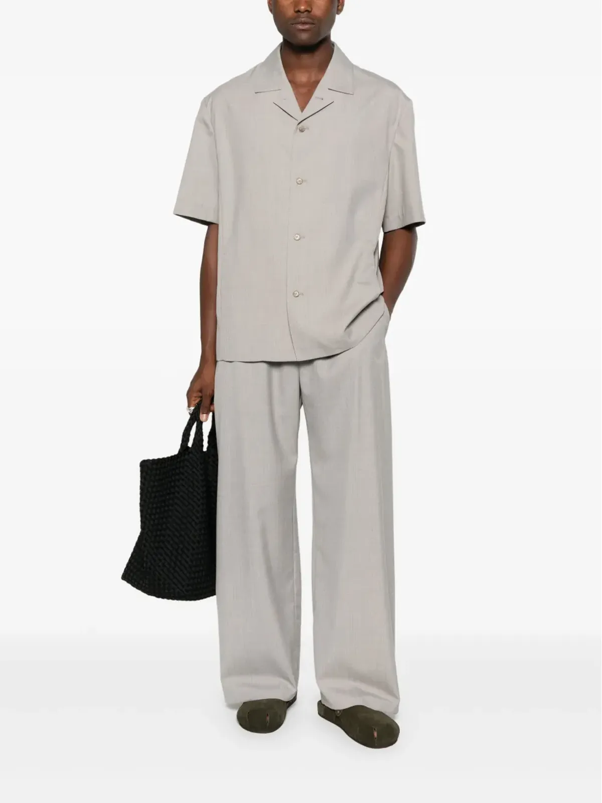 Amomento button-down shirt - Grey - 画像2