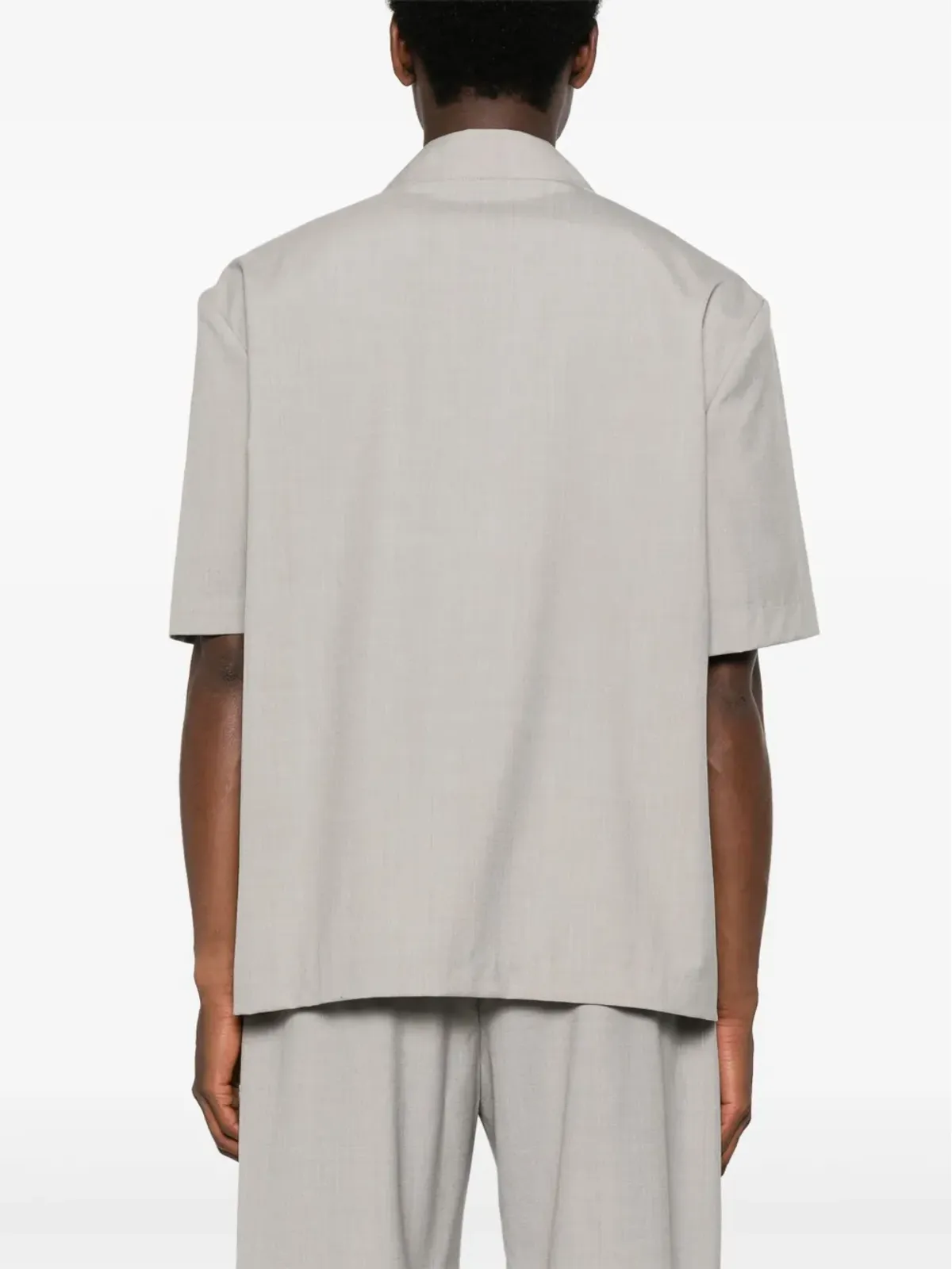 Amomento button-down shirt - Grey - 画像4