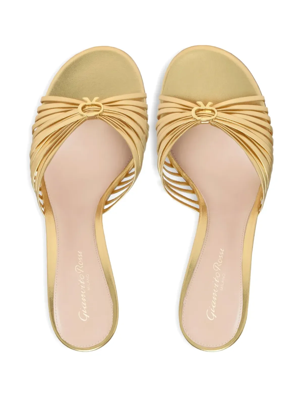 Gianvito Rossi Vynaサンダル - ゴールド - 画像4