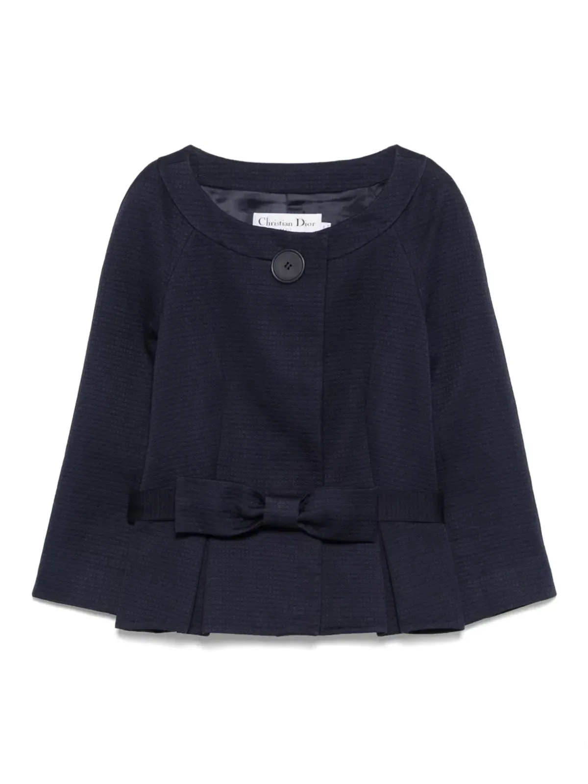 Christian Dior ビンテージ 2010年ベルト付きジャケット ブルー - 画像1