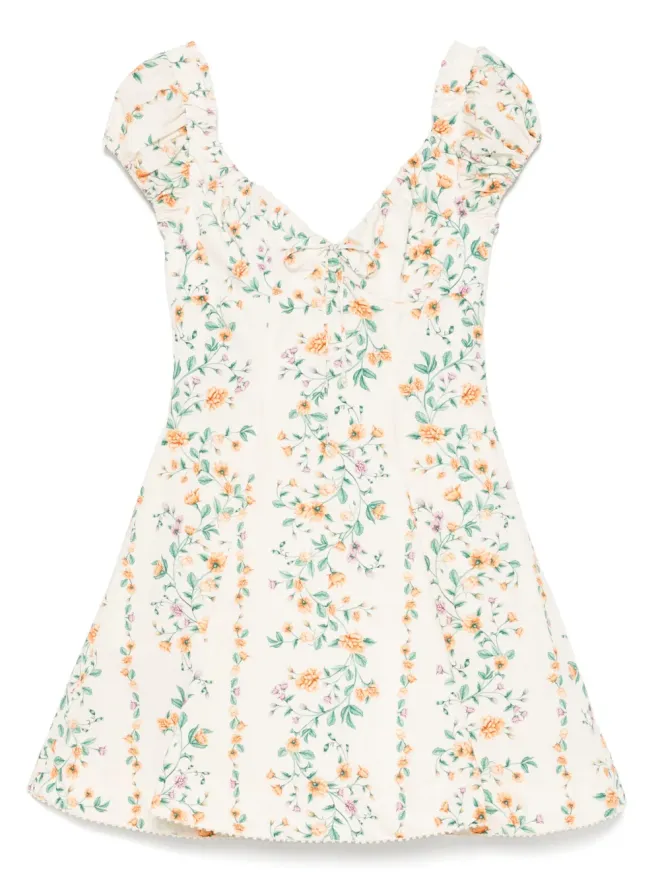 Agua by Agua Bendita Agua By Agua Bendita 花柄プリント コットン ドレス - Neutralsの商品画像
