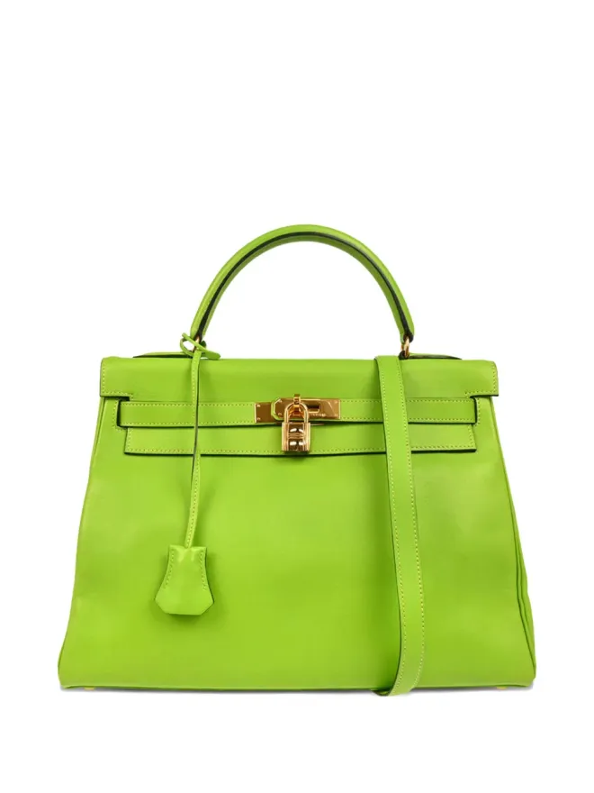 Hermès Pre-Owned Hermès ビンテージ 1996 Kelly Retourne 32 トートバッグ - グリーンの商品画像