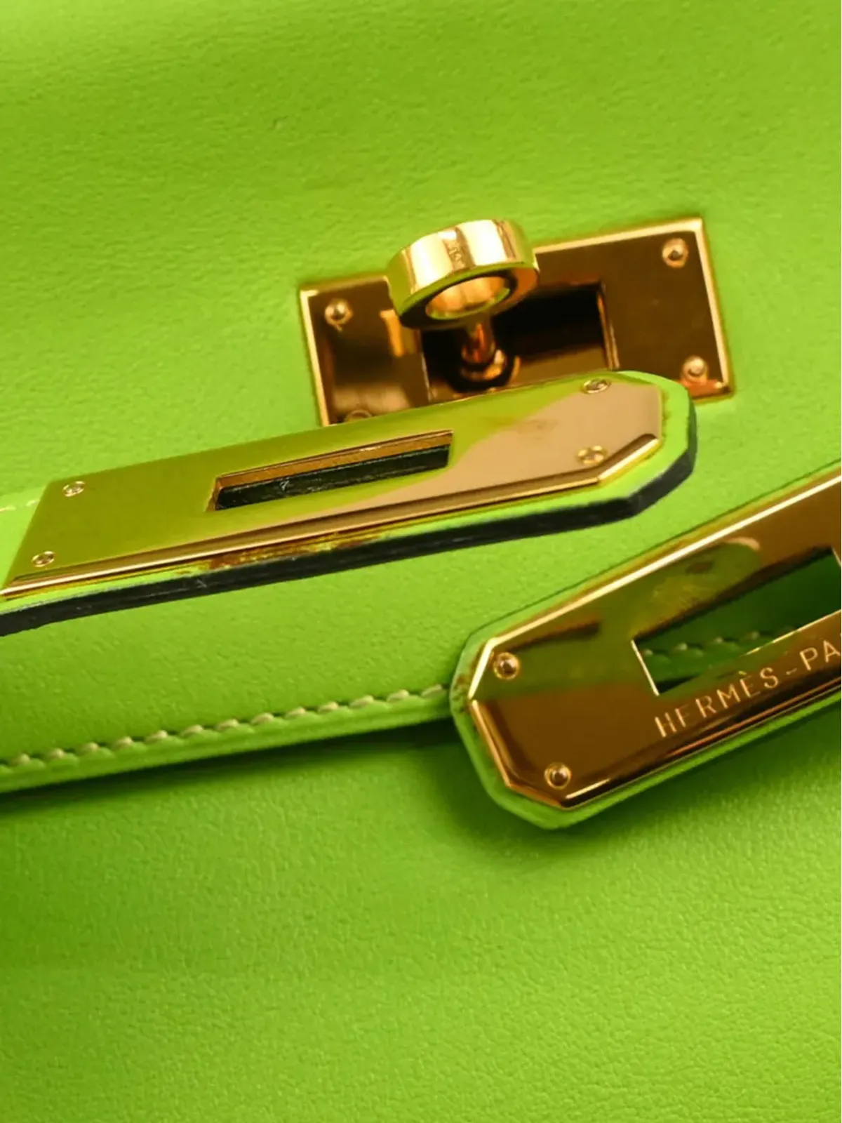 Hermès ビンテージ 1996 Kelly Retourne 32 トートバッグ - グリーン - 画像5