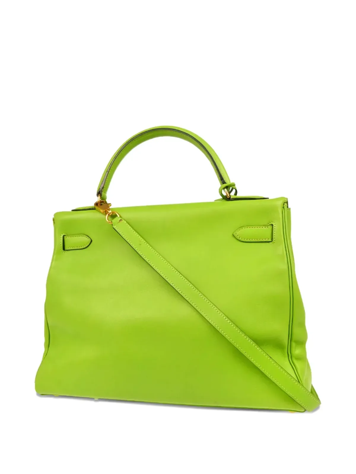 Hermès ビンテージ 1996 Kelly Retourne 32 トートバッグ - グリーン - 画像2