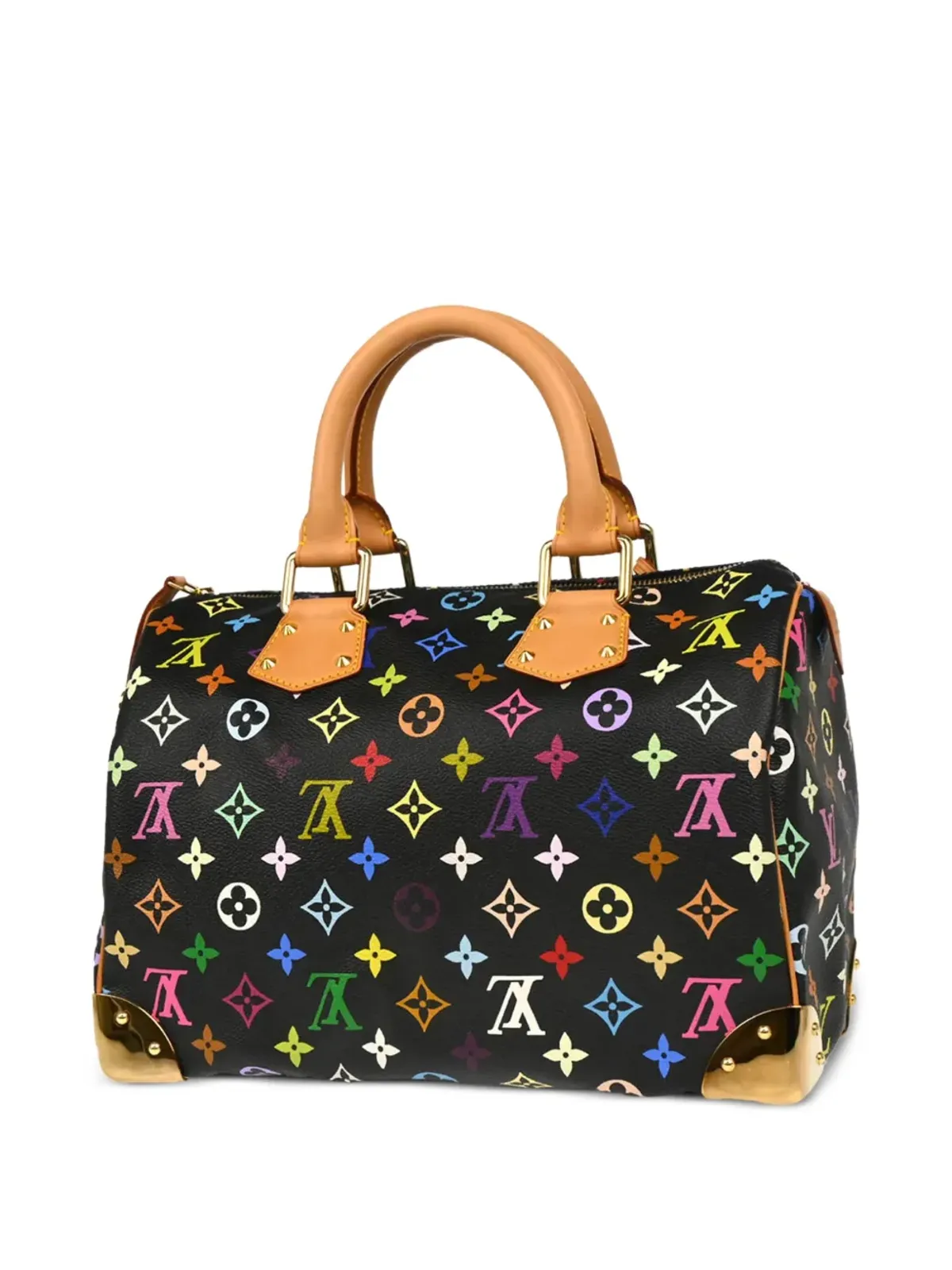ビンテージ Louis Vuitton x Takashi Murakami 2003 Speedy 30 ハンドバッグ - ブラック - 画像2