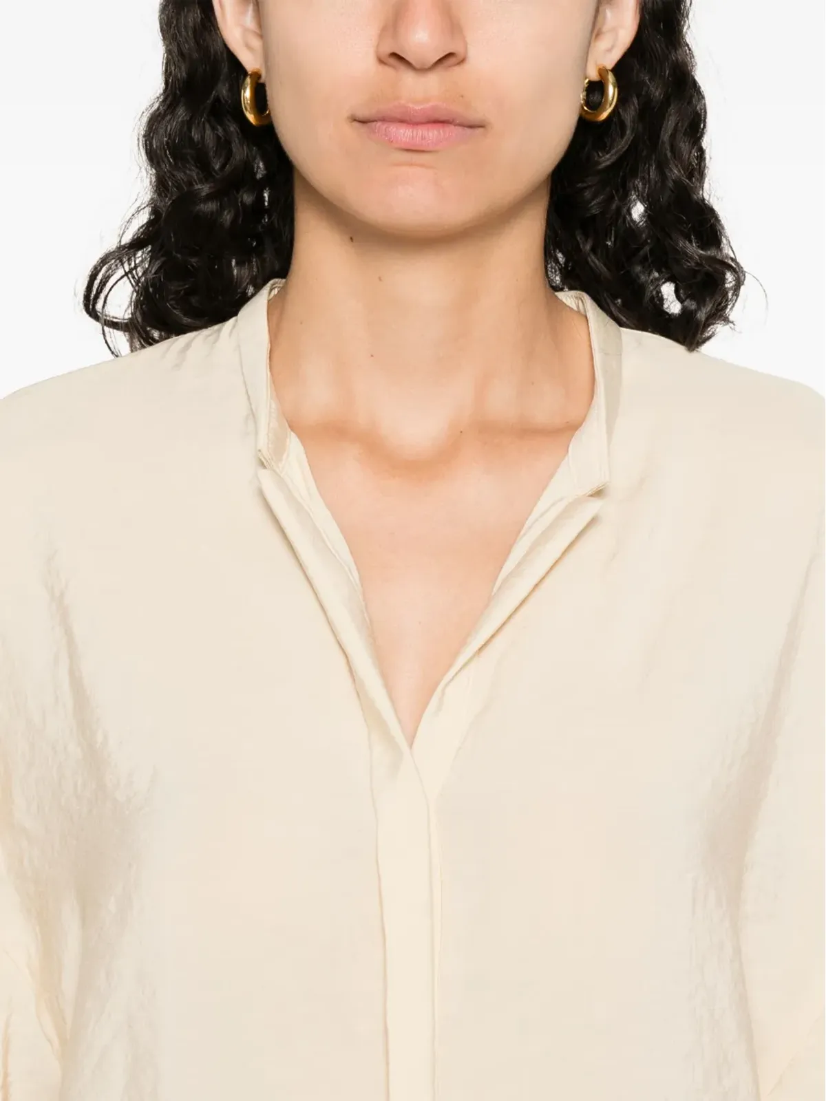 RAME satin blouse - Neutrals - 画像5