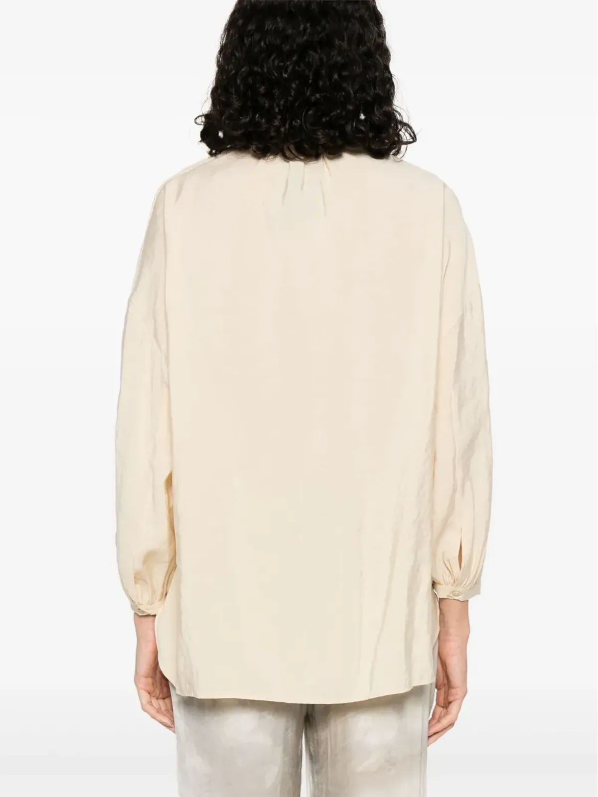 RAME satin blouse - Neutrals - 画像4