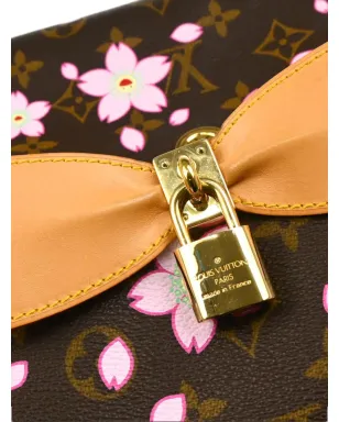 Louis Vuitton ビンテージ x Takashi Murakami 2003 チェリーブロッサムプリント PM ハンドバッグ - ブラウン - サムネイル5