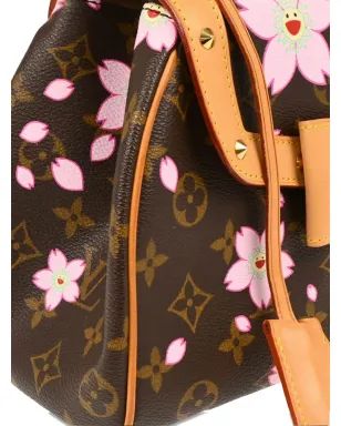 Louis Vuitton ビンテージ x Takashi Murakami 2003 チェリーブロッサムプリント PM ハンドバッグ - ブラウン - サムネイル3
