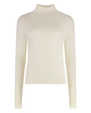 SABLYN ribbed turtleneck sweater - Neutrals - サムネイル1