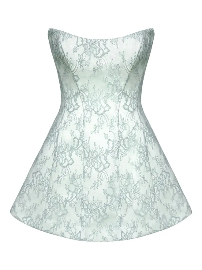 POST MERIDIEM POST MERIDIEM レースのシースミニドレスの商品画像