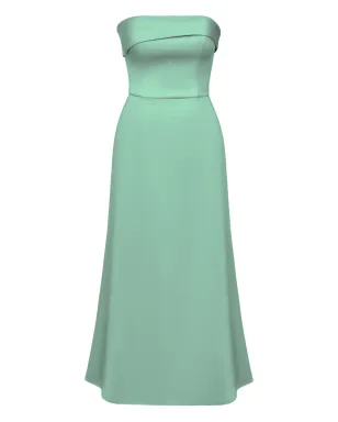POST MERIDIEM ストラップレス ミディドレス - グリーン - サムネイル1