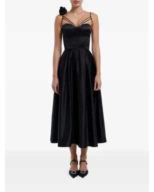 POST MERIDIEM ローズディテール コルセット ミディドレス - サムネイル2