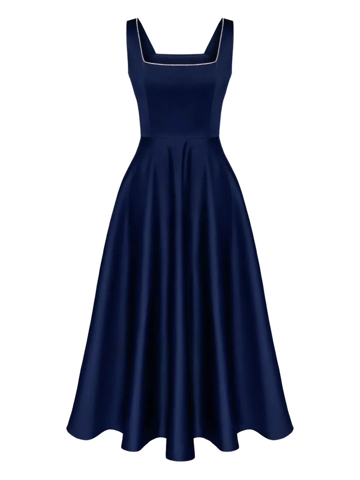 POST MERIDIEM デコレートボディス ミディドレス - 画像1