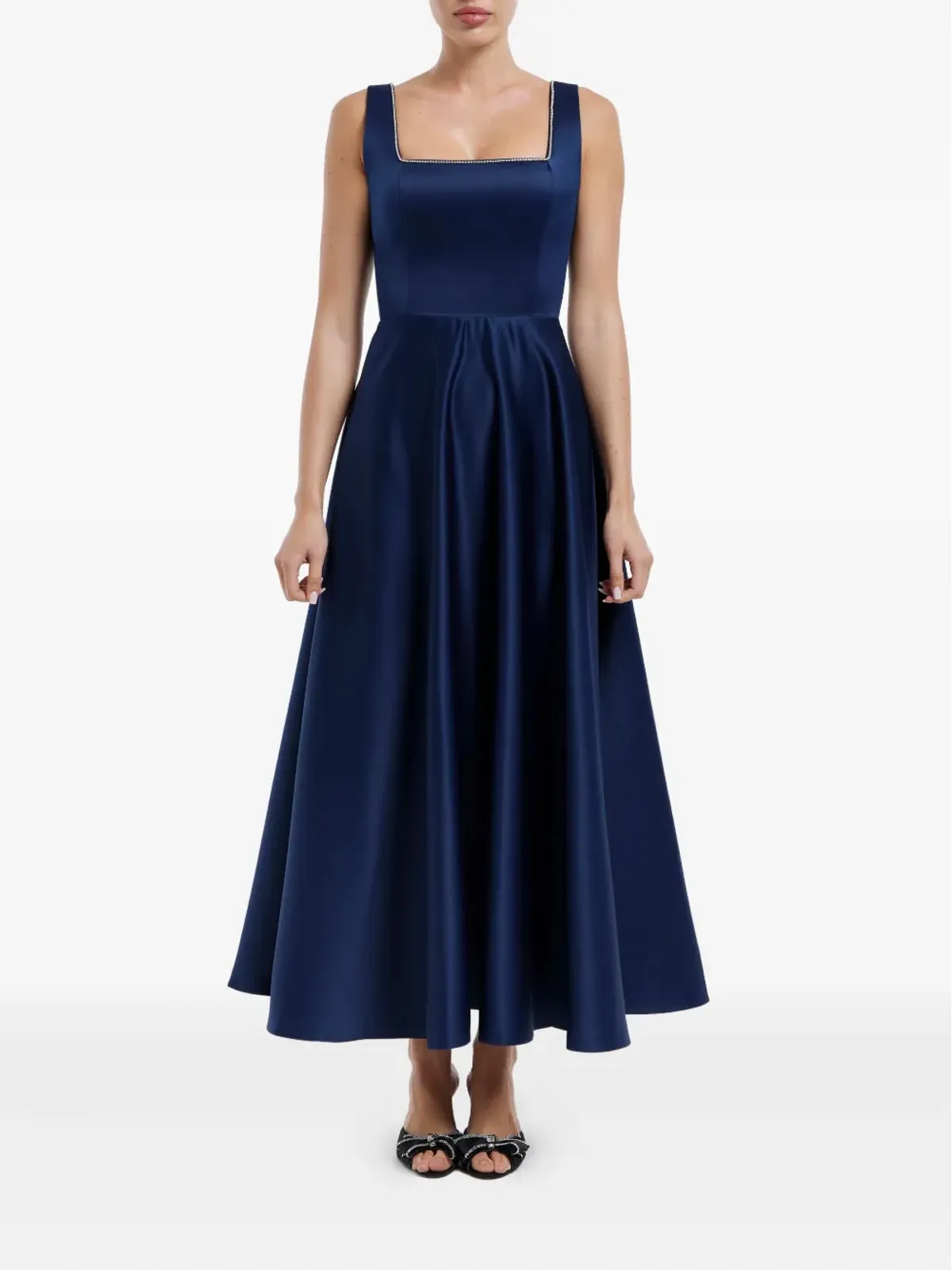 POST MERIDIEM デコレートボディス ミディドレス - 画像2