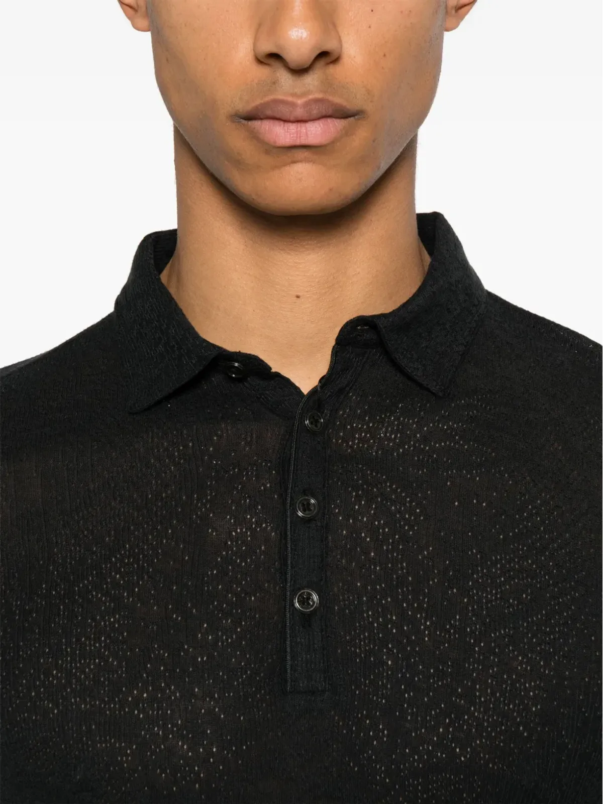John Varvatos アルヴァロ ジャカード ポロシャツ - 画像4
