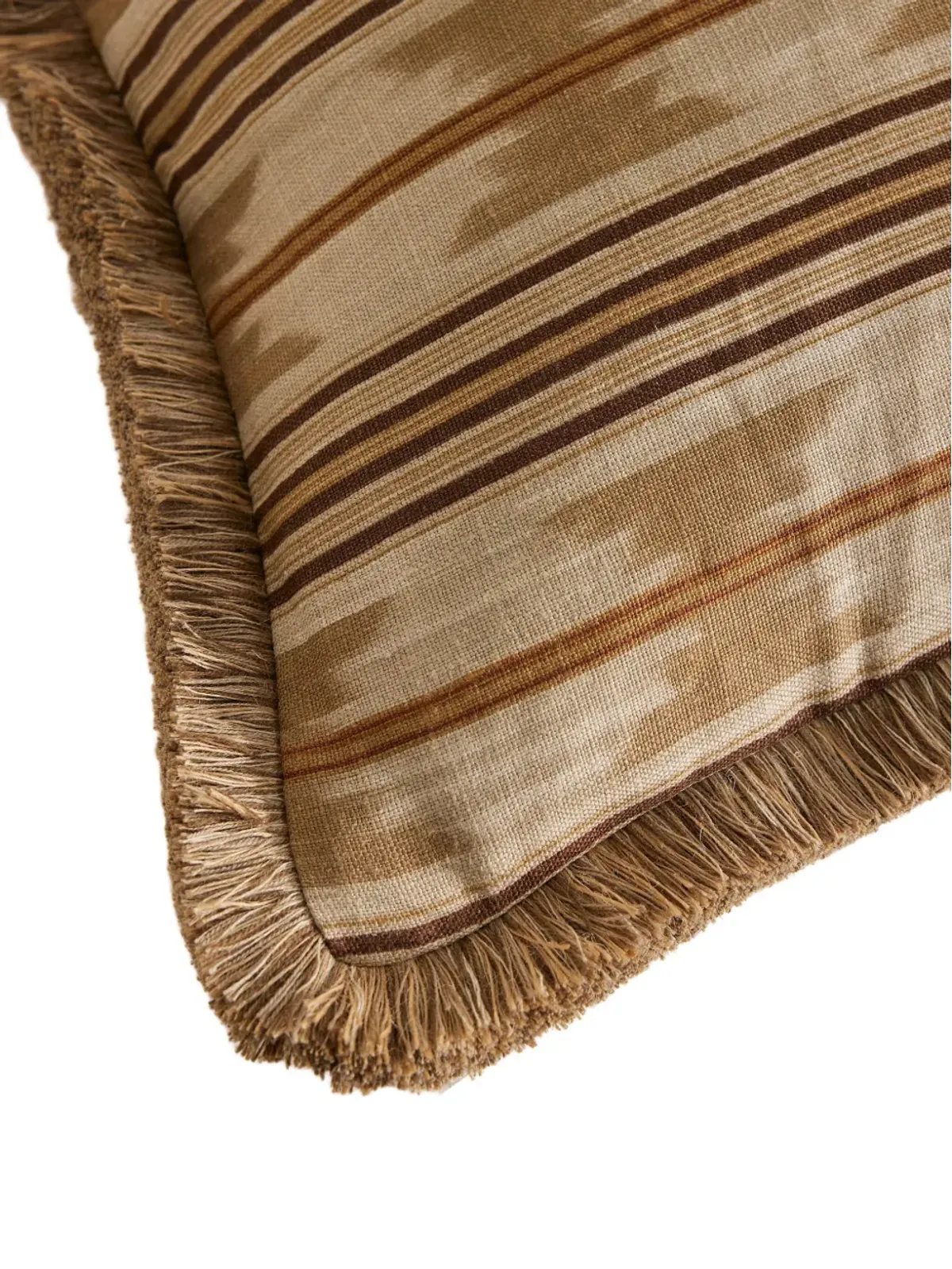 Soho Home ワトキンス ストライプ フリンジ クッション - 画像4