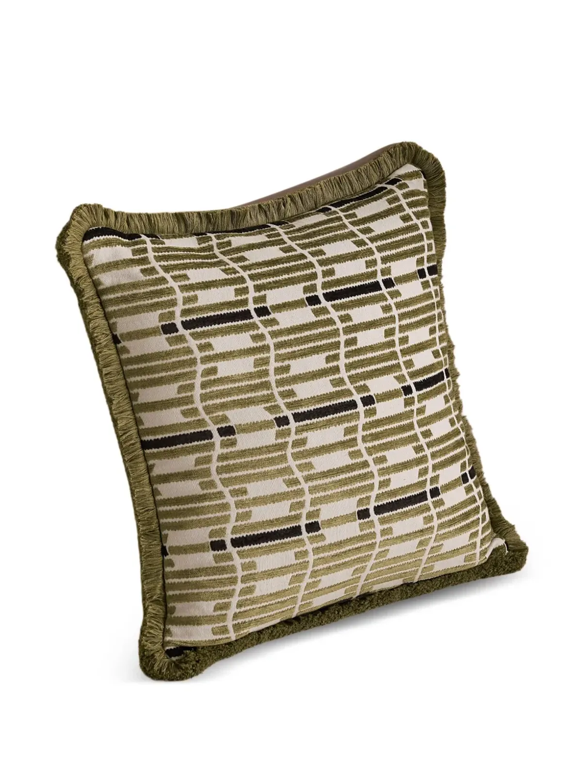 Soho Home エリン 幾何学模様フリンジクッション - 画像2